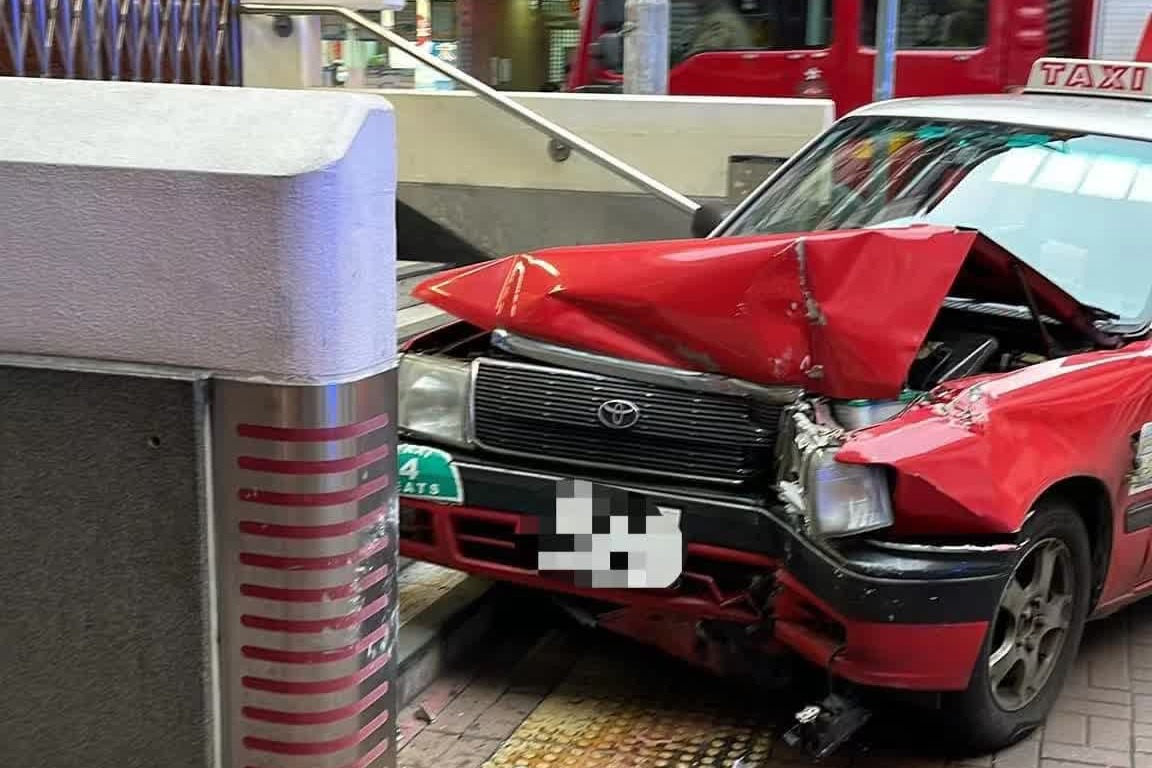 自炒剷上港鐵太子站 57歲的士司機受輕傷拒送院