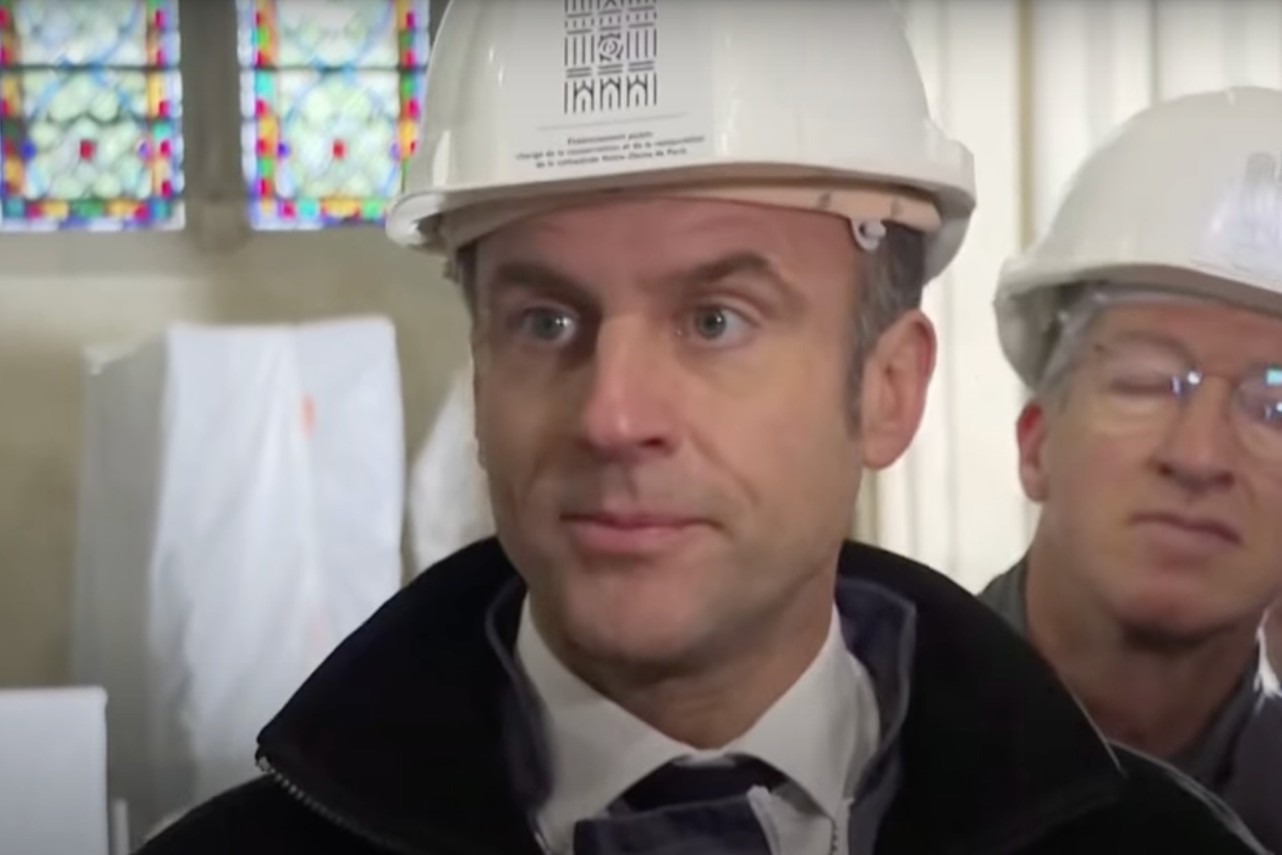 馬克龍視察巴黎聖母院修復進度
 承諾會如期在明年年底重新開放