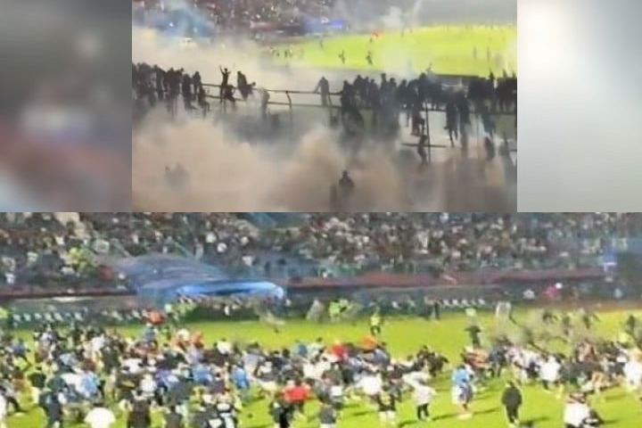 球迷騷亂人踩人致174死
 印尼再現「希斯堡慘劇」