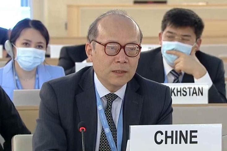 中國代表在人權理事會 闡述在烏克蘭問題上立場