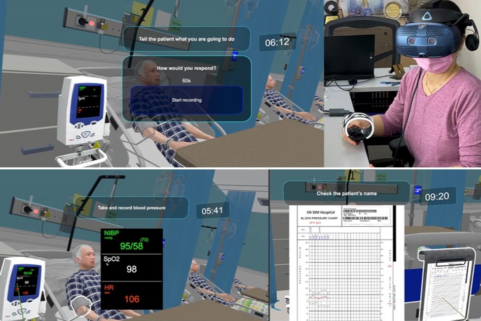 理大全港首個虛擬醫院學習系統 「VR打機」學照顧不同患者