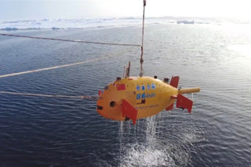 中國研發的自主潛水機械人 完成北極海底科學考察