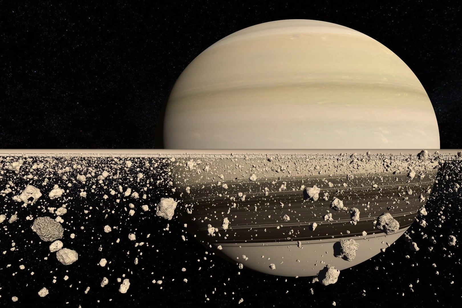 土星環起源大揭秘！　 重力撕碎衛星 加速消失