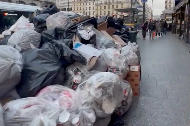 法國垃圾收集工人連續9天罷工 巴黎堆積逾7000噸垃圾老鼠曱甴橫行