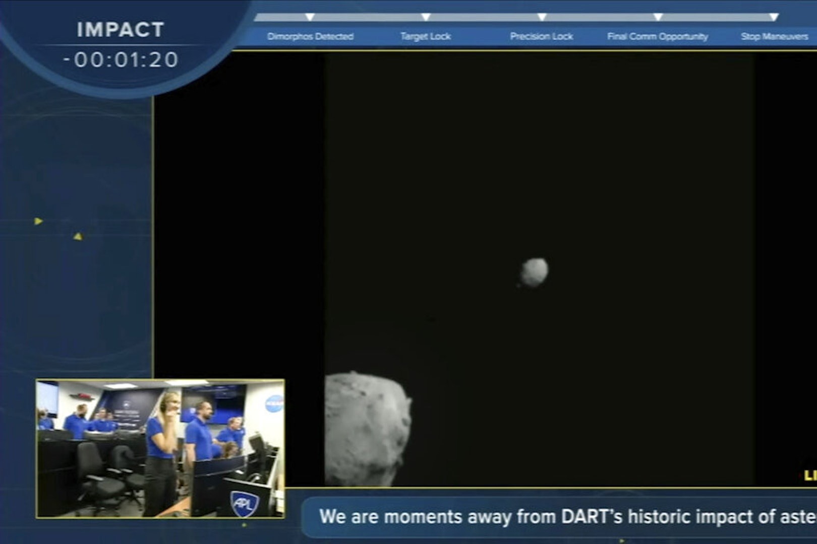 飛行器撞擊目標小行星改變軌道 NASA成功「拯救地球」