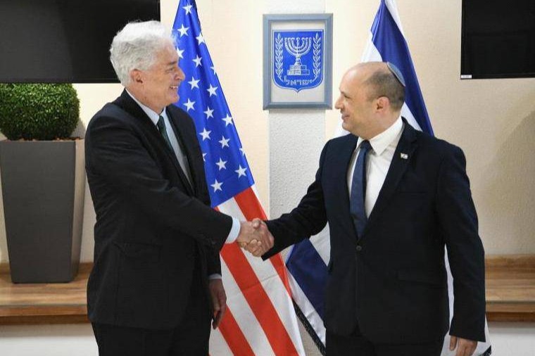 以色列總理
 會見美國CIA局長