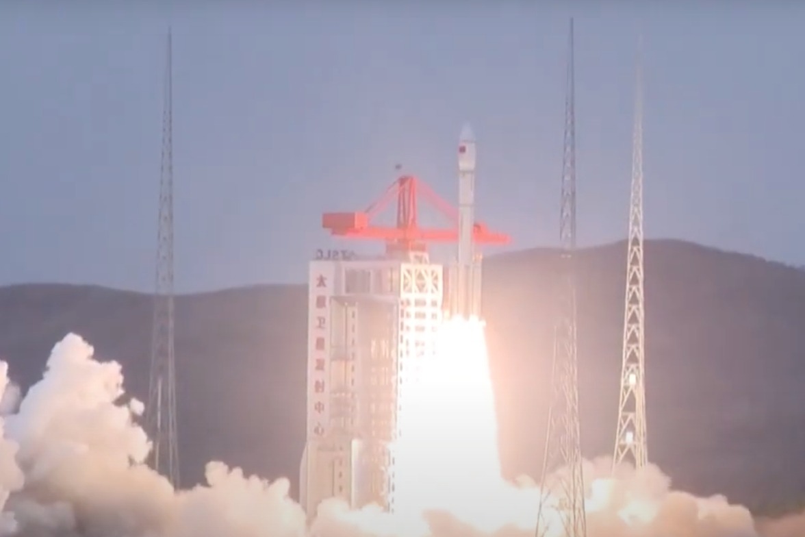 中國在太原衛星發射中心 成功發射長征六號改運載火箭