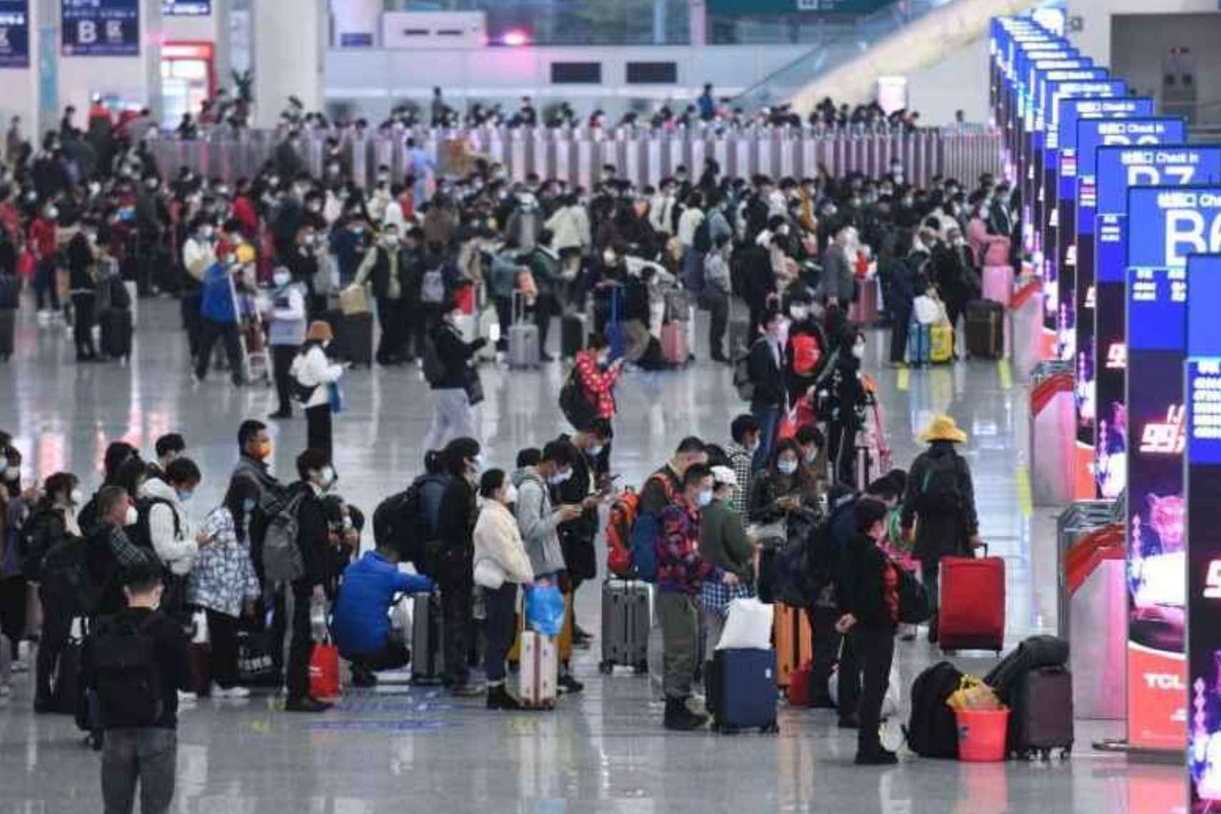 中國春運共發送旅客5.39億人次 同比增長約百分之42.8