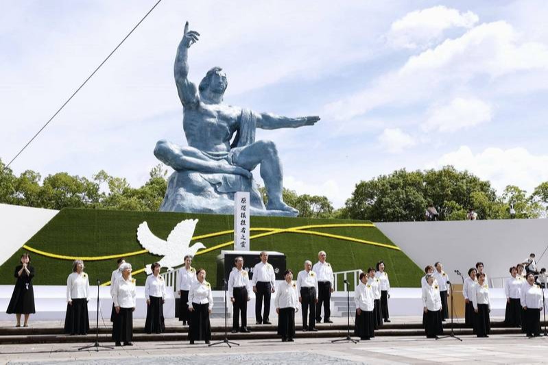 長崎原爆受害者組合唱團
 77週年祈念儀式「最後獻唱」